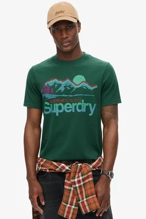 Superdry Mannen Great Outdoors T-shirt met Print Grootte: M