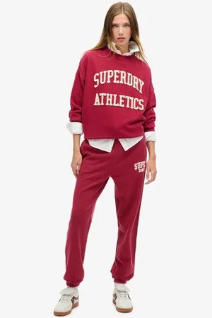 Superdry Vrouwen Athletic Essentials Boyfriend Joggingbroek Grootte: 36