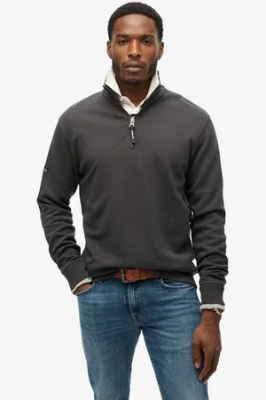 Superdry Mannen Kraagloos Utility Sweatshirt met Logo Grootte: S