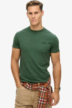 Superdry Mannen Essential T-shirt van Biologisch Katoen met Logo Grootte: Xxl