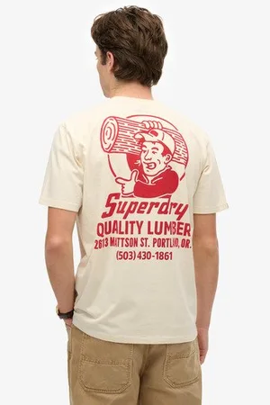 Superdry Mannen Trade Tools Losvallend T-shirt Grootte: S