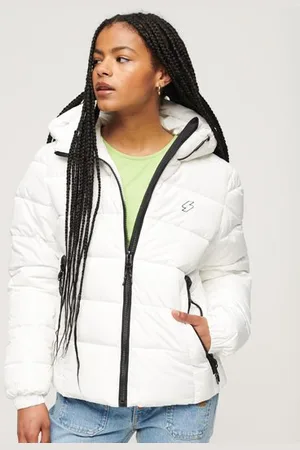 Superdry Vrouwen Spirit Sports Pufferjas met Capuchon Grootte: 36