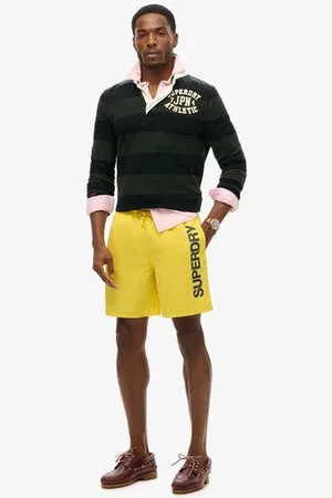 Superdry Mannen Gerecycled Zwemshort met Sportprint