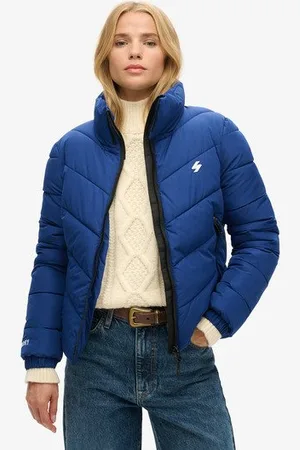 Superdry Vrouwen Sports Pufferjas Zonder Capuchon Grootte: 36