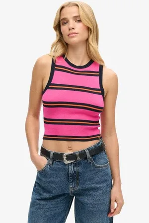 Superdry Vrouwen Fijngebreide Tanktop Grootte: 42