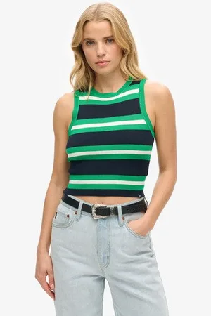 Superdry Vrouwen Fijngebreide Tanktop Grootte: 42
