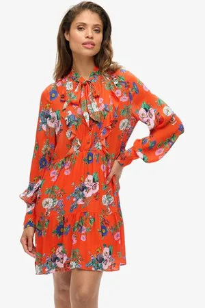 Superdry Vrouwen Studios Off Duty Mini-jurk Grootte: 40