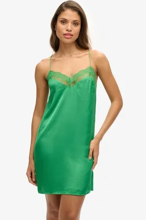 Superdry Vrouwen Satijnen Minicami-jurk Grootte: 36