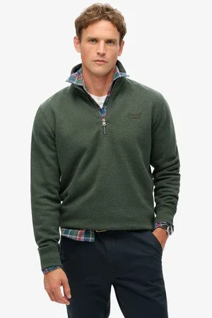 Superdry Mannen Kraagloos Essential Logo Sweatshirt Grootte: S