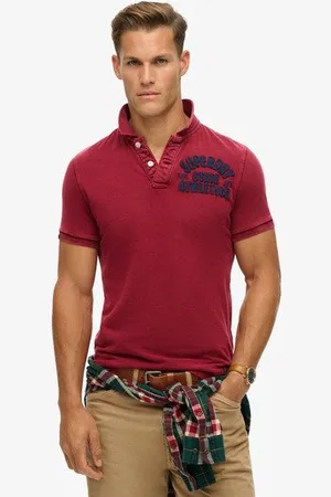 Superdry Mannen Vintage Athletic Poloshirt Grootte: M