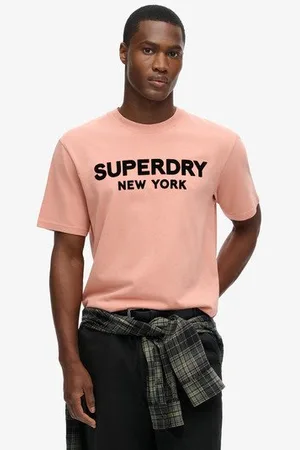 Superdry Mannen Luxe Sport T-shirt met Losse Pasvorm Grootte: XL