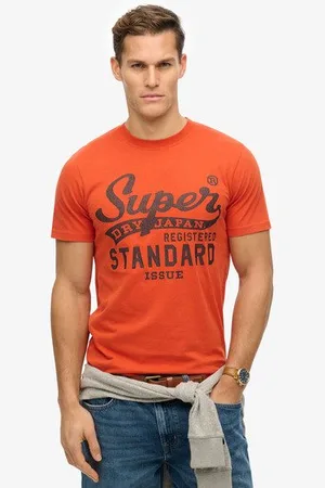 Superdry Mannen Standard Script-t-shirt Grootte: XL