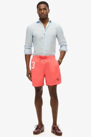 Superdry Mannen Gerecyclede Polo Zwemshort