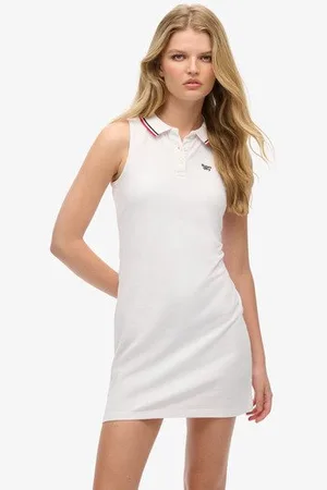 Superdry Vrouwen Hemdjurk met Polokraag Grootte: 44
