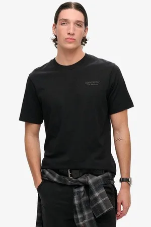 Superdry Mannen Luxe Sport T-shirt met Losse Pasvorm Grootte: XL