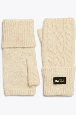 Superdry Vrouwen Kabelgebreide Luxe Handwarmer Handschoenen Grootte: 1SIZE
