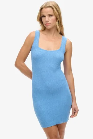 Superdry Vrouwen Rugloze Gebreide Mini-jurk Grootte: 38