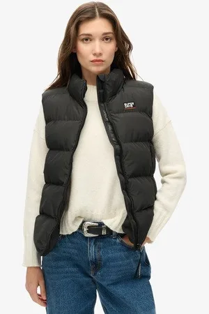 Superdry Vrouwen Sports Pufferbodywarmer Grootte: 36