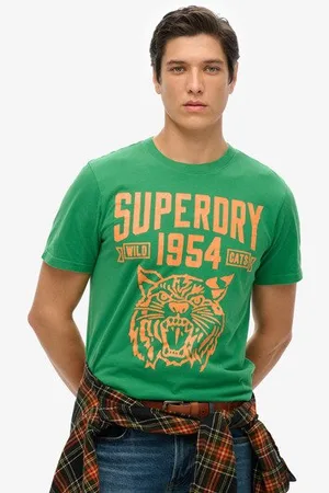Superdry Mannen Track & Field Athletic T-shirt met Print Grootte: L