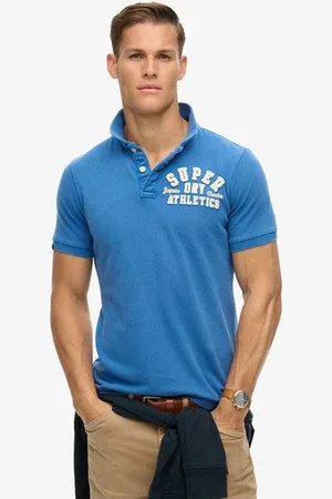 Superdry Mannen Vintage Athletic Poloshirt Grootte: M