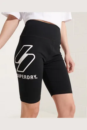 Superdry Vrouwen Sportstyle Fietsshort met Logo Grootte: 36