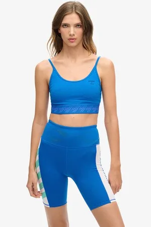 Superdry Vrouwen Kort Essential Topje met Bandjes Grootte: 42