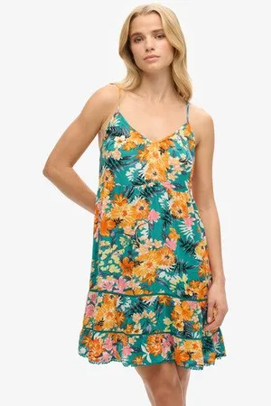 Superdry Vrouwen Mini Beach Cami-jurk Grootte: 34