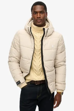 Superdry Mannen Sports Pufferjas met Capuchon Grootte: L