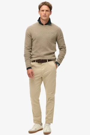Superdry Mannen International Chinobroek Grootte: 36/34