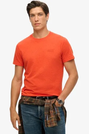 Superdry Mannen Essential T-shirt van Biologisch Katoen met Logo Grootte: Xxl