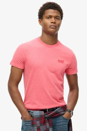 Superdry Mannen Essential T-shirt van Biologisch Katoen met Logo Grootte: S