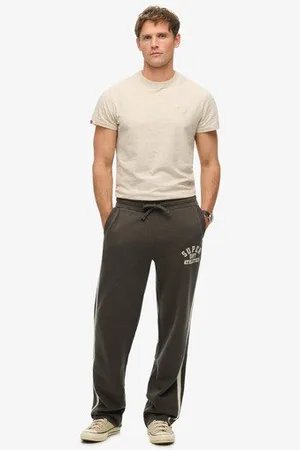 Superdry Mannen Athletic Essentials Joggingbroek met Rechte Pijpen Grootte: XL