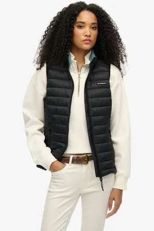 Superdry Vrouwen Gewatteerde Fuji Lite Bodywarmer Grootte: 42