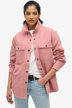 Superdry Vrouwen Workwear Overshirt Grootte: 42