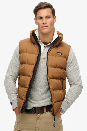 Superdry Mannen Sports Pufferbodywarmer Grootte: L