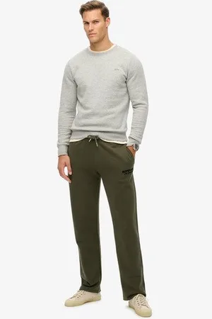 Superdry Mannen Luxe Sport Joggingbroek met Rechte Pasvorm Grootte: XL