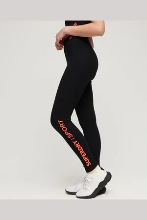 Superdry Vrouwen Core Sportlegging met Hoge Taille Grootte: 42