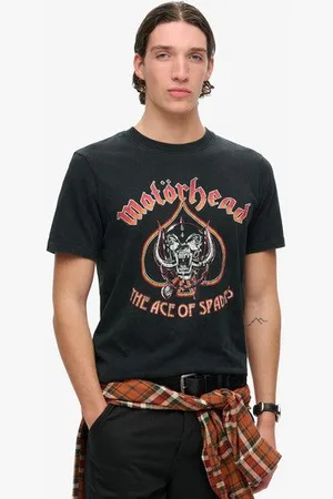 Superdry Mannen Motörhead x Limited Edition Band T-shirt Grootte: M