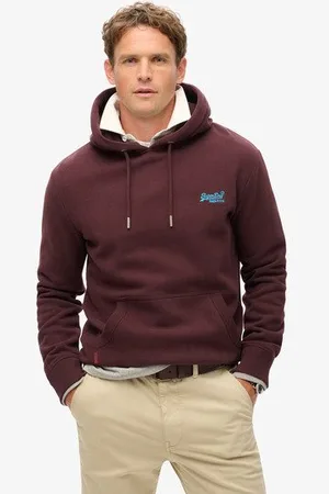 Superdry Mannen Essential Logo Hoodie Grootte: S