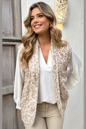 Fashion Musthaves Oversized Leopard Gilet