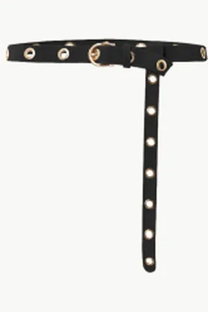 Fashion Musthaves Gesp Riem Suede Zwart