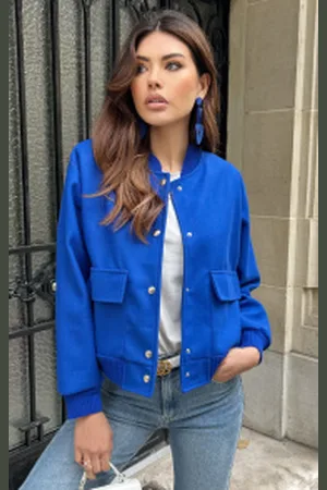 Fashion Musthaves Soft Bomberjacket Kobalt