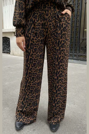 Fashion Musthaves Mila Pantalon Leopard Petite