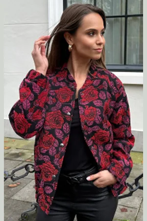 Fashion Musthaves Deluxe Flower Bomber Roze