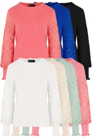 Fashion Musthaves Musthave Deal Lace Sleeve Soft Truien