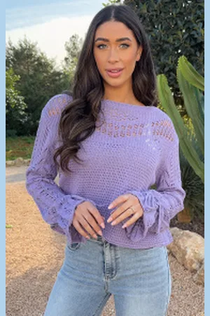 Fashion Musthaves Lace Trui Strik Mouw Katoen