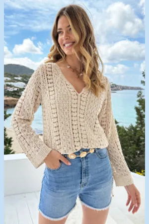 Fashion Musthaves Boho Knitted Long Sleeve Top