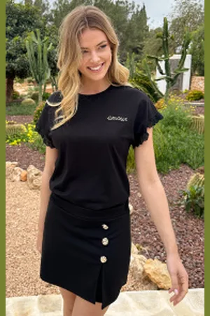Fashion Musthaves Amour Top Embroidery Mouw
