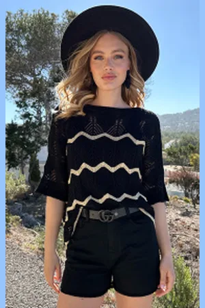 Fashion Musthaves Lurex Gehaakte Top