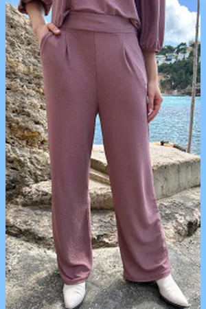 Fashion Musthaves Limited Mila Pantalon Lurex Dust Pink